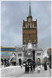 Kröpeliner Tor Rostock, Collage erstellt von ChatGPT