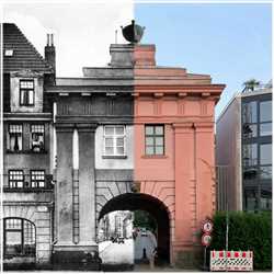 Mönchentor Rostock, Collage