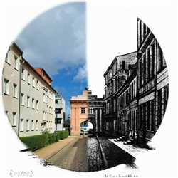 Mönchentor Rostock, Collage