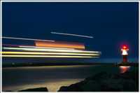 Schiff beim Einlaufen