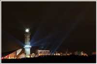 Leuchtturm in Flammen