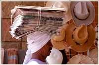 ägyptische Straßenhändler