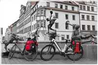 mit dem Rad unterwegs