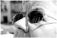 im sonnengeschützten Auge des Betrachters